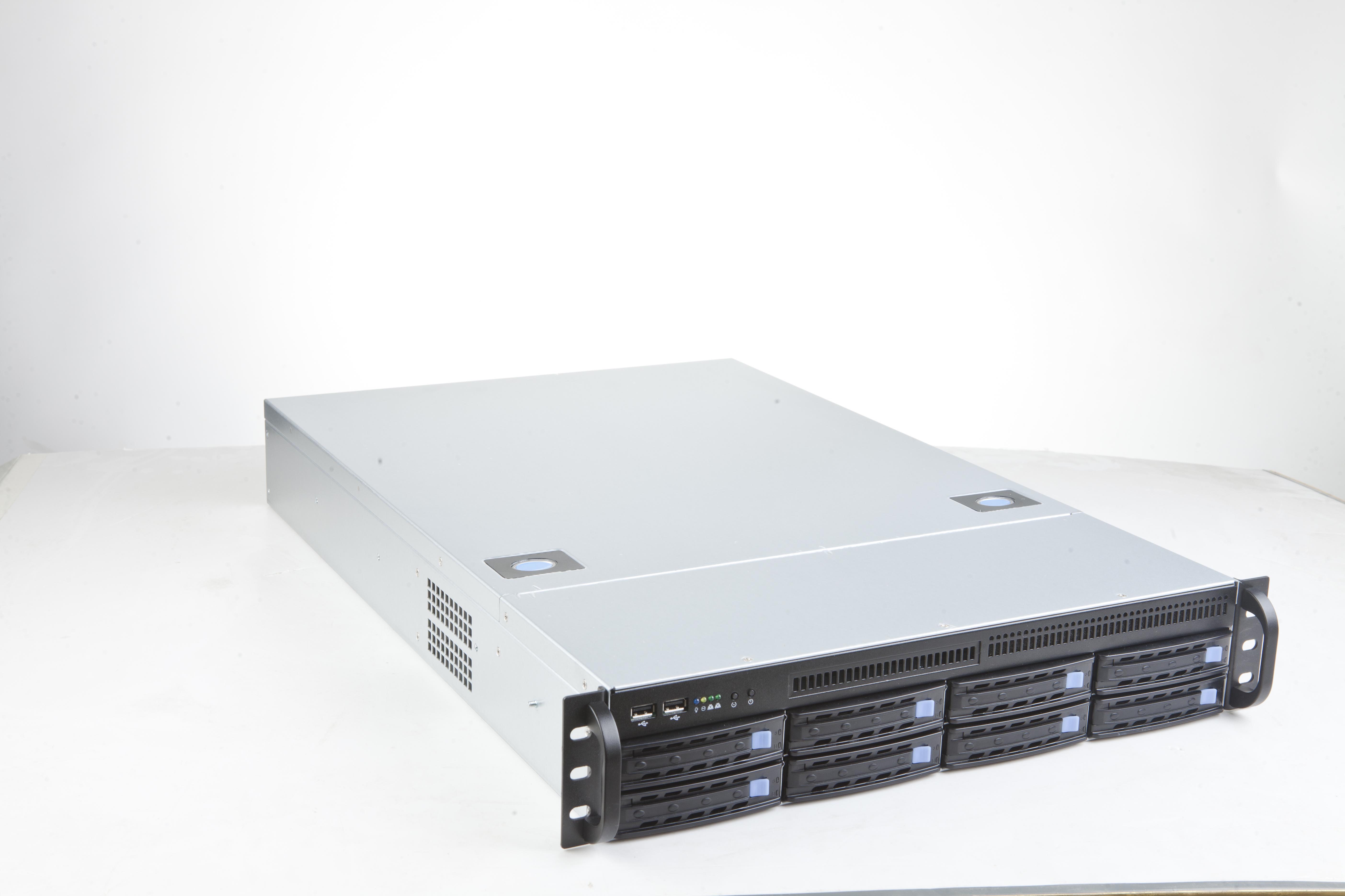 机架式 服务器机箱 倍尔诺 2U8盘位热插拔机箱