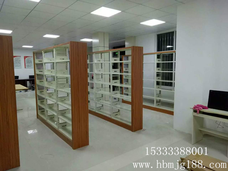 图书馆书架、钢木书架