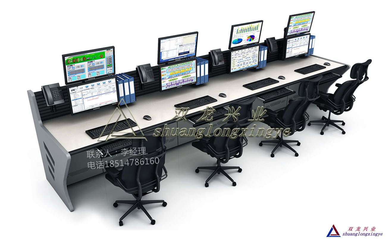 厂家直销 监控控制台08调度操作台网络机柜