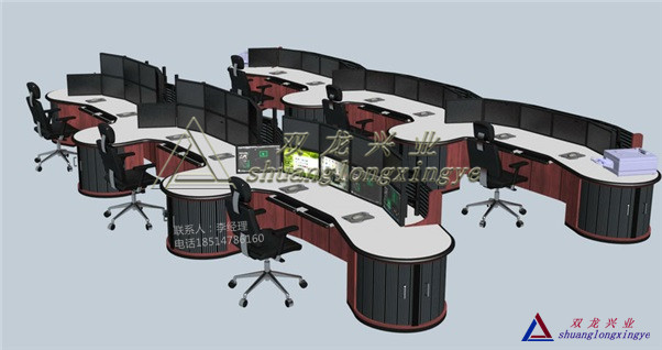 厂家直销电力指挥中心调度台02 监控电视墙调度操作台网络机柜