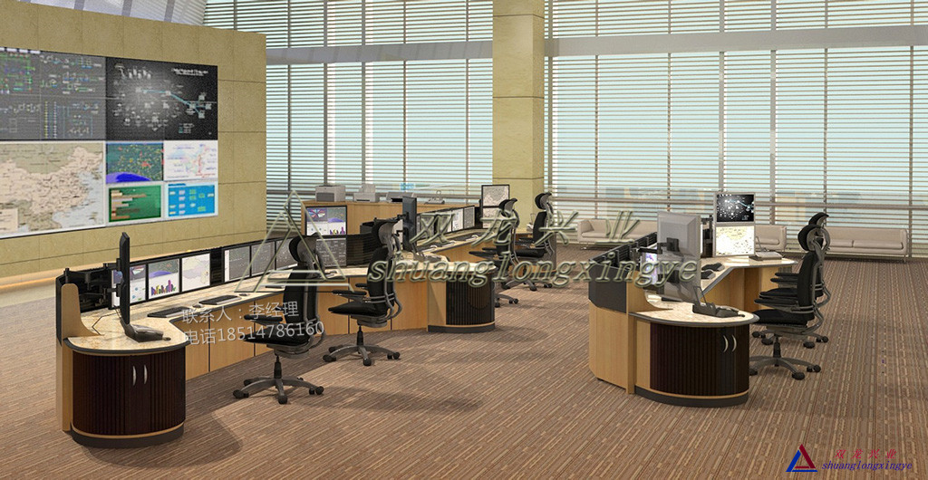 厂家直销 电力指挥中心调度台03监控电视墙调度操作台网络机柜