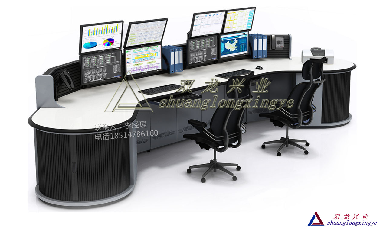 厂家直销电力指挥中心调度台08 监控电视墙调度操作台网络机柜