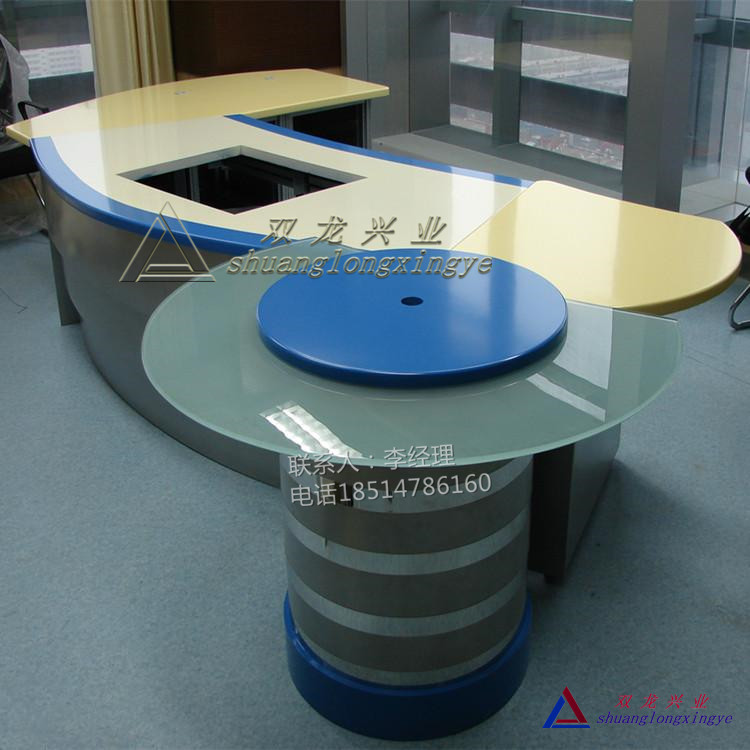 厂家直销 新闻直播桌访谈桌演播桌06调度操作台网络机柜