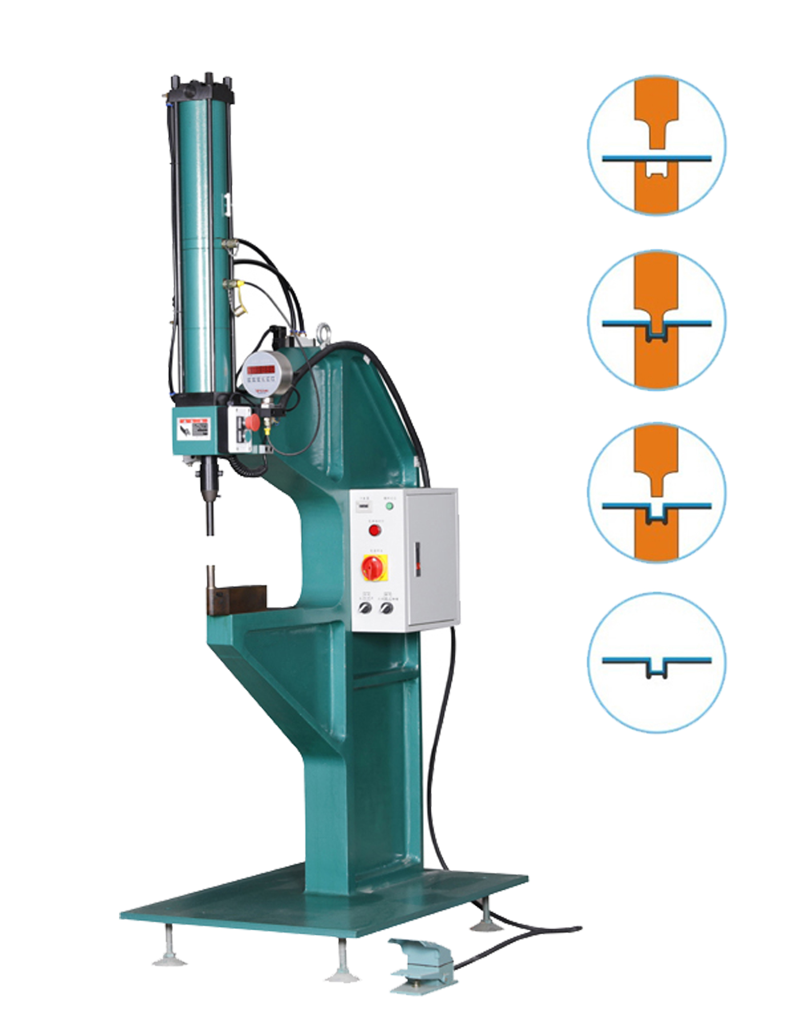 翼鹏QY8-500C无铆压铆机 空调、洗衣机等家电外壳无铆钉铆接机