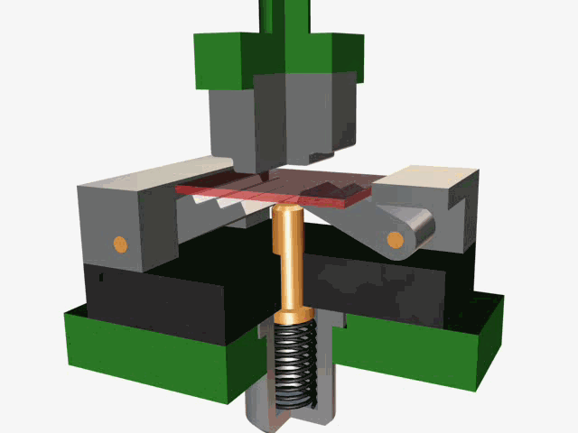 阶梯形工件弯曲